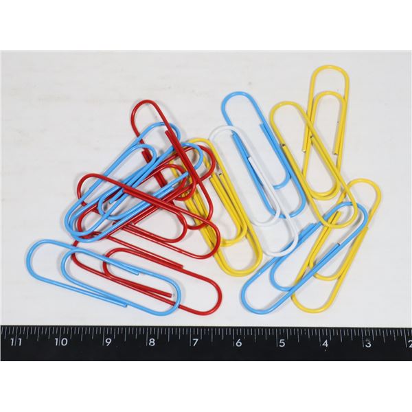 BAG OF 15 JUMBO PAPER CLIPS