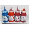 Image 1 : FOUR LARGE BOTTLES OF ARTIST BRAND VALLEJO ACRYLIC