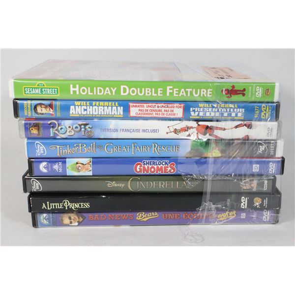 BUNDLE OF ASSORTED DVDS