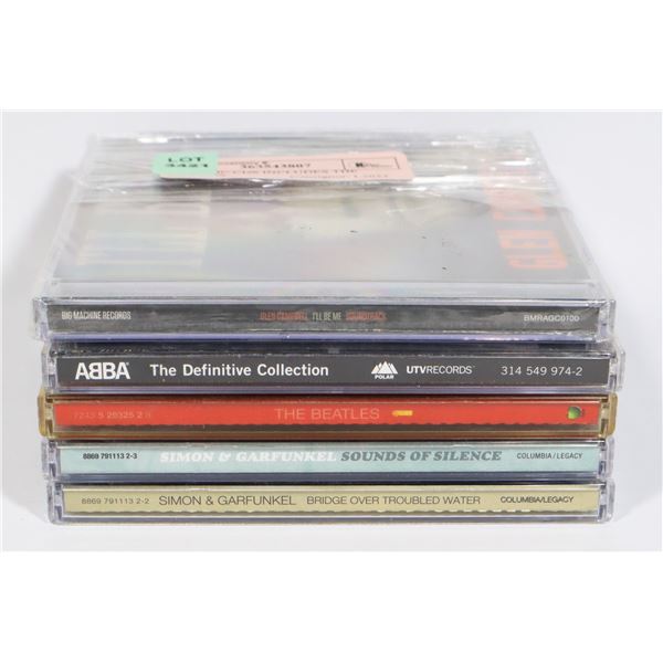 X5 MUSIC CDS INCLUDES THE BEATLES