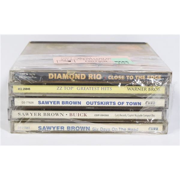 X5 MUSIC CDS INCLUDES SAWYER BROWN SIX DAYS ON THE