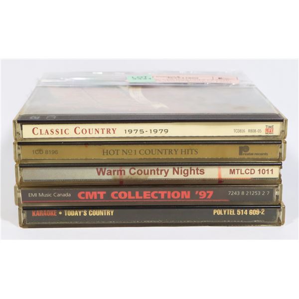 X5 MUSIC CDS INCLUDES CLASSIC COUNTRY 1975-1979