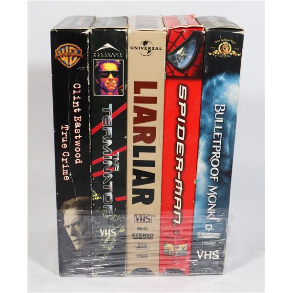 X5 VHS TAPES INCLUDES SPIDER-MAN