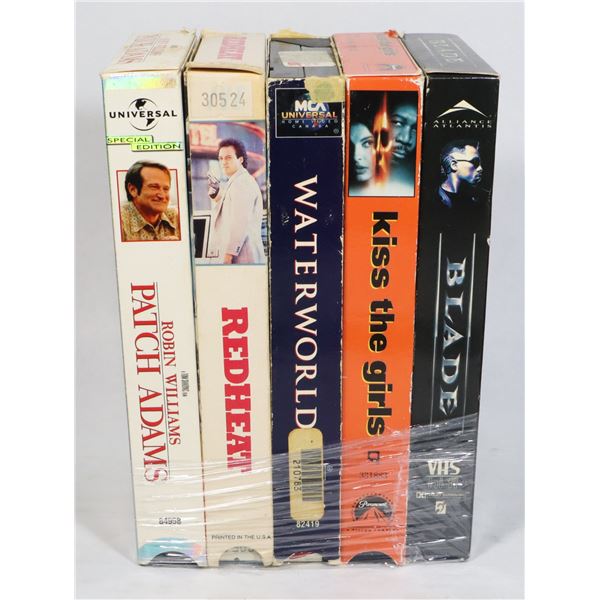 X5 VHS TAPES INCLUDES BLADE