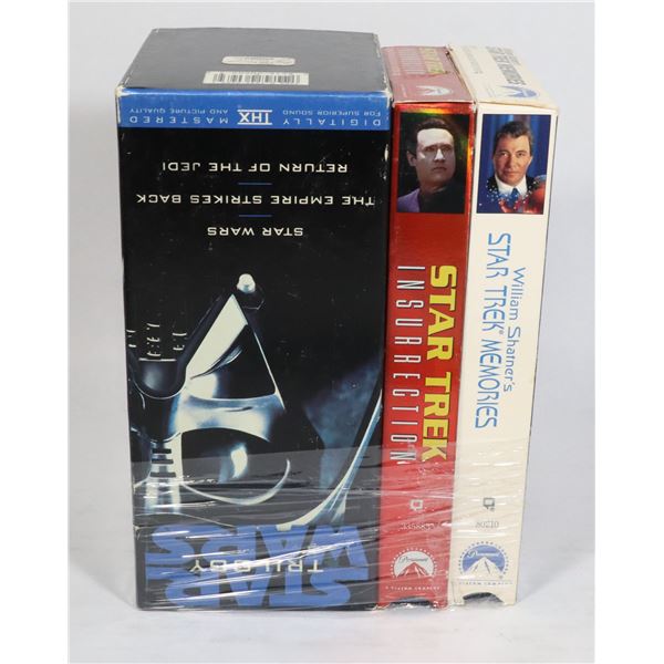 LOT OF VHS TAPES INCLUDES STAR WARS TRILOGY