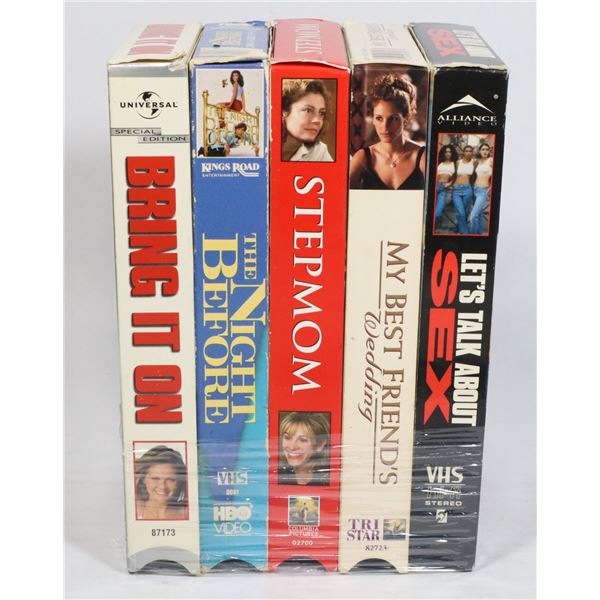 X5 VHS TAPES INCLUDES MY BEST FRIEND'S WEDDING