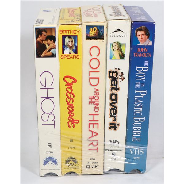 X5 VHS TAPES INCLUDES GET OVER IT