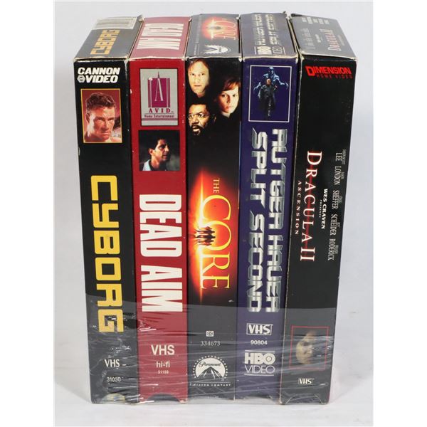 X5 VHS TAPES INCLUDES DRACULA II