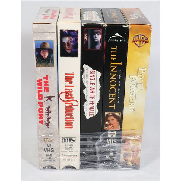 BUNDLE OF 5 ASSORTED VHS MOVIES