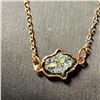 Image 1 : SILVER GOLD PLATED &CANADIAN AMMOLITE NECKLACE