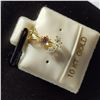Image 2 : 10K YELLOW GOLD CUBIC ZIRCONIA PENDANT