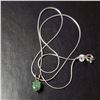 Image 3 : SILVER EMERALD NECKLACE
