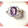 Image 1 : SILVER AMETHYST RING (~SIZE 7)