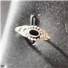 Image 1 : SILVER AGATE RING (~SIZE 5)