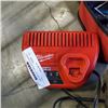 Image 2 : 2 MILWAUKEE M18 POWER TOOLS WITH M12 CHARGER ALL TESTED WORKING