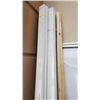 Image 2 : LOT OF 10, 8FT WHITE PAINTED 2X4'S AND 3 1X1 8FT