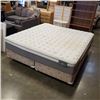 Image 1 : KING SIZE SERTA  ICOLLECTION BALI FIRM TOP EURO MATTRESS AND BOXSPRINGS WITH ROLLERFRAME, HAS STAIN 