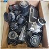 Image 1 : BOX OF ASSORTED VINTAGE 35MM CAMERAS