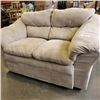 Image 2 : BEIGE MICROFIBER LOVE SEAT