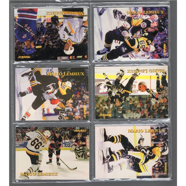 Lot of 6 Mario Lemieux Pinnacle Giant Eagle Cards