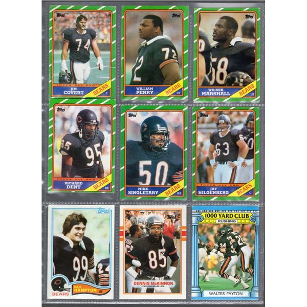Lot of 9 Monsters of the Midway Chicago Bears Cards