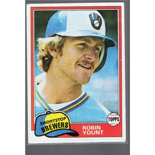 Robin Yount 1981 Topps Card number 515
