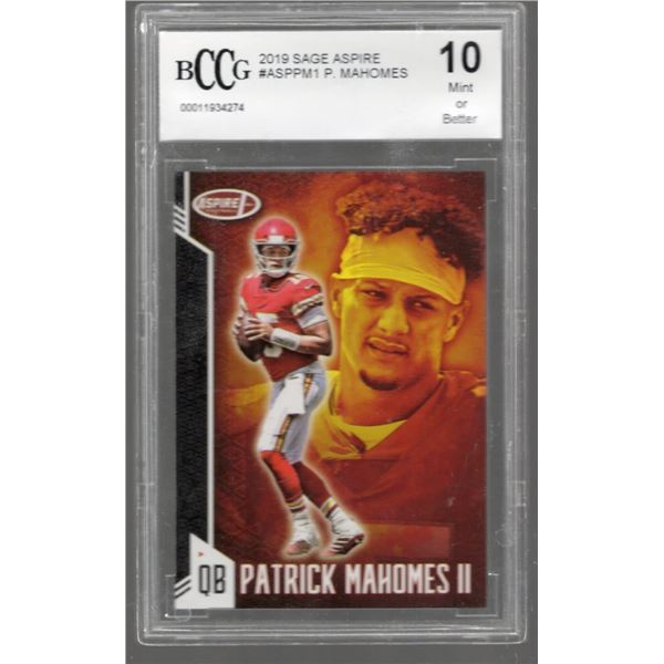 Patrick Mahomes 2019 Sage Aspire #ASPPM1 BCCG 10