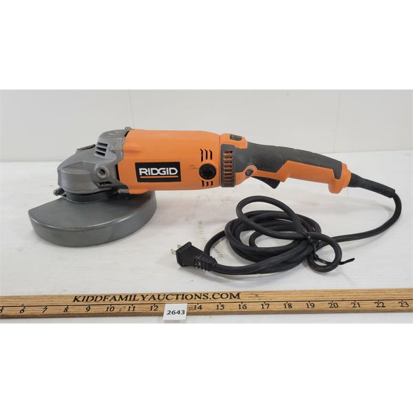 RIDGID 120V CORDED ANGLE GRINDER