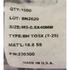 Image 2 : LOT OF 2 - BH TORX SCREWS