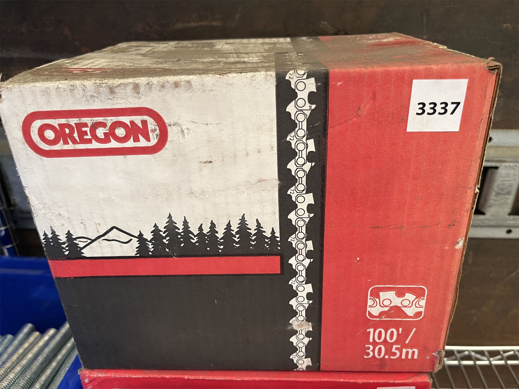OREGON - CHAINSAW - 100 FEET OF CHAIN - SEALED BOX - Kidd Family Auctions