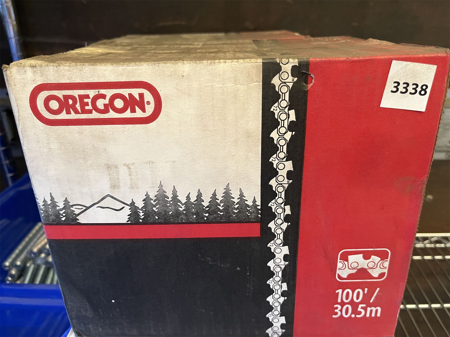 Oregon Chain Box OREGON - CHAINSAW - 100 FEET OF CHAIN - SEALED BOX - Kidd Family Auctions