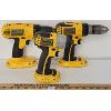 Image 3 : LOT OF 7 - DEWALT BATTERY PACKS, CHARGER & CORDLESS POWER DRILLS W/ BAG