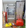 Image 1 : JOB LOT - PRY BARS, JERRY CAN , WORK LIGHT & STEP LADDER, ETC.