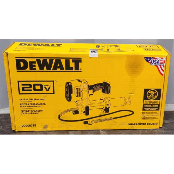DEWALT 20V GREASE GUN - AS NEW 