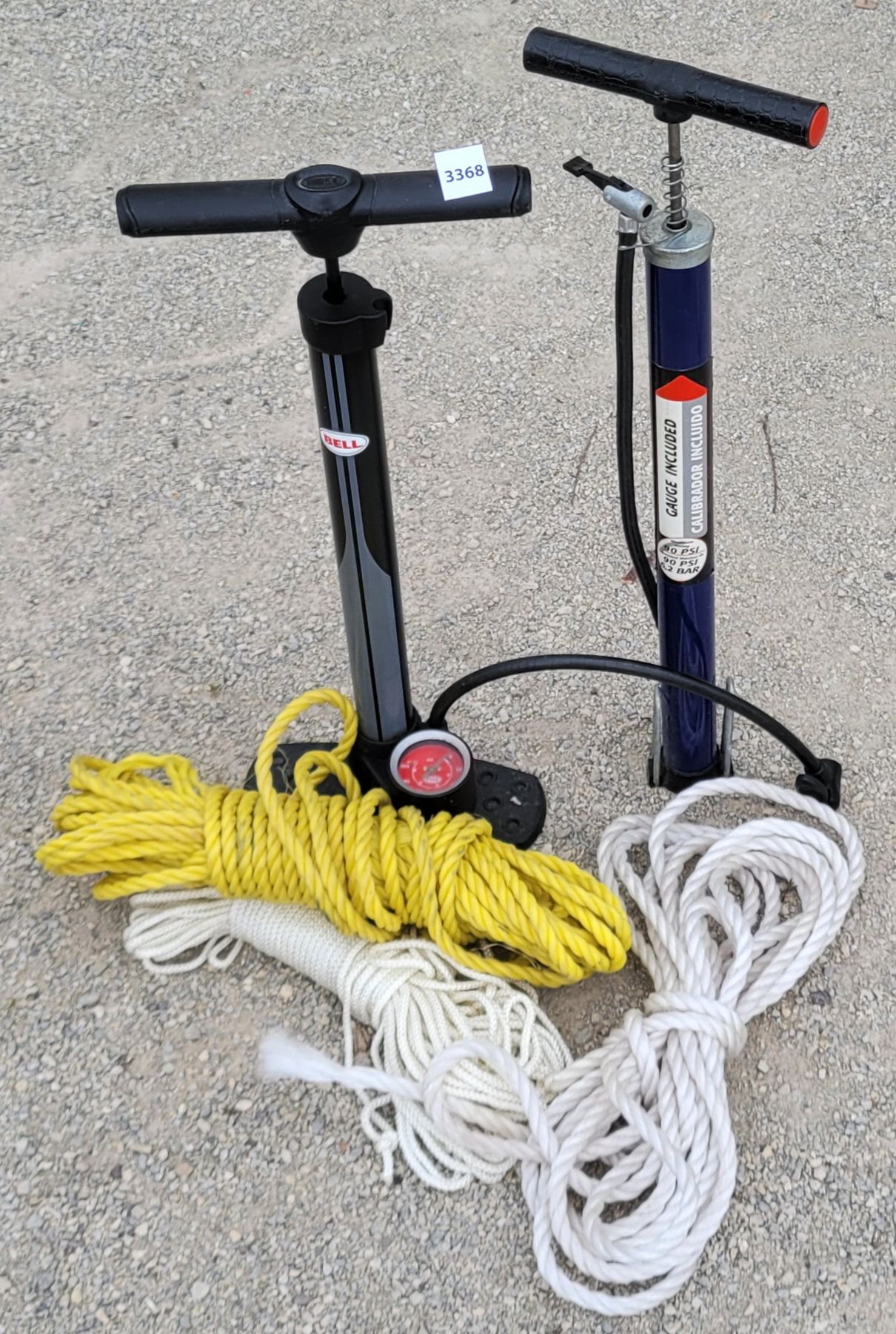 Air Ropes Heavy LOT OF 5 - AIR PUMPS & ROPES