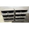 Image 1 : LOT OF 2 - PARTS STACKABLE ORGANIZER CABINET 