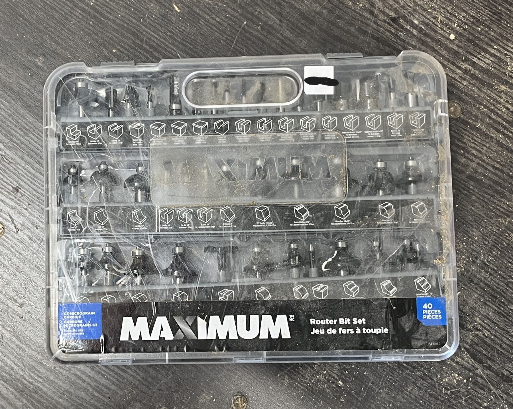 MAXIMUM ROUTER 40 PC BIT SET