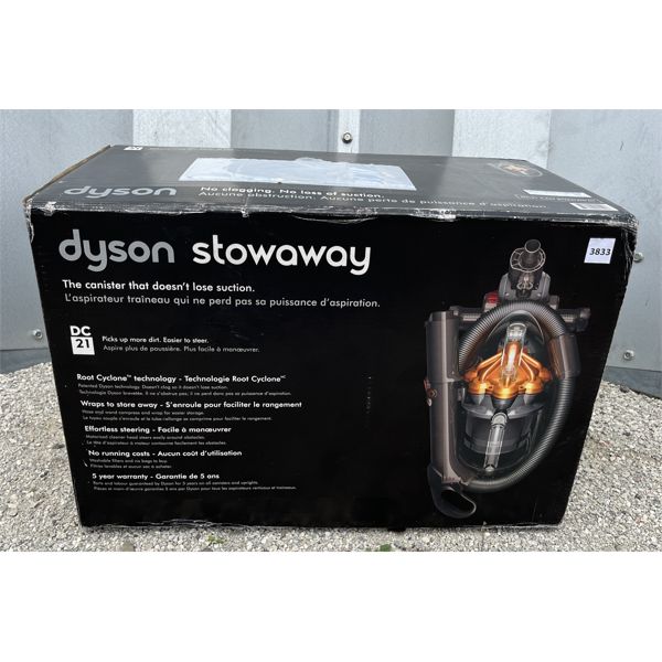 DYSON STOWAWAY VACUUM - AS NEW 