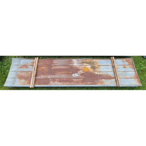 LOT OF 20 - USED ROOFING STEEL - 12FT 