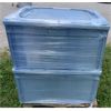 Image 4 : LOT OF 3 - AVER LARGE PARTS BINS W/ COVERS