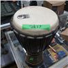 Image 2 : Set of 2 Wooden Tribal Drums