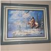 Image 13 : Contents On Shelf and Walls | Signed Cross Stitch Eagle Picture | Muskrat Pelt | +