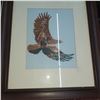 Image 3 : Contents On Shelf and Walls | Signed Cross Stitch Eagle Picture | Muskrat Pelt | +
