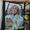 Image 2 : Cloth Curtain | Wall Hanging | Native Culture in Alberta | 28"x40"