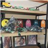 Image 1 : Contents of Middle Shelf | Pac Man | Cords | Speaker Wire
