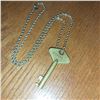 Image 2 : Necklace with Skeleton Key Crown Stamp & Lock Number