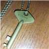 Image 3 : Necklace with Skeleton Key Crown Stamp & Lock Number