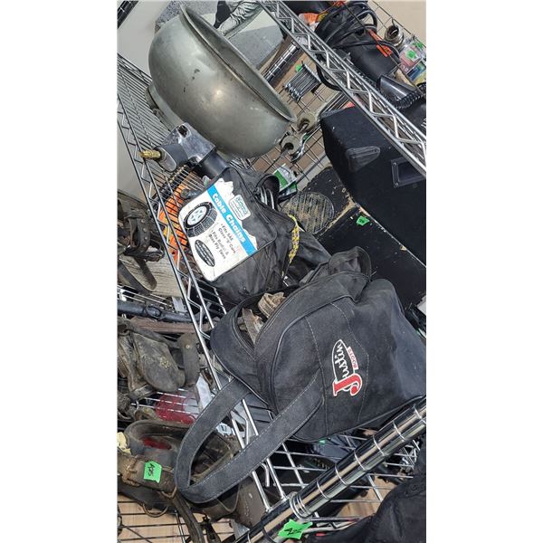 Lot of Horse Tack | Cable Chains | Large Bowl of Tools + Pneumatic Drill