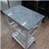 Image 1 : Kitchen Trolley on Wheels | Not the most sturdy | Granite Top