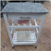 Image 3 : Kitchen Trolley on Wheels | Not the most sturdy | Granite Top